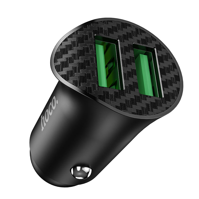 HOCO Car charger “Z39 Farsighted” QC3.0 dual port set with cable HOCO Car charger “Z39 Farsighted” QC3.0 dual port set with cable